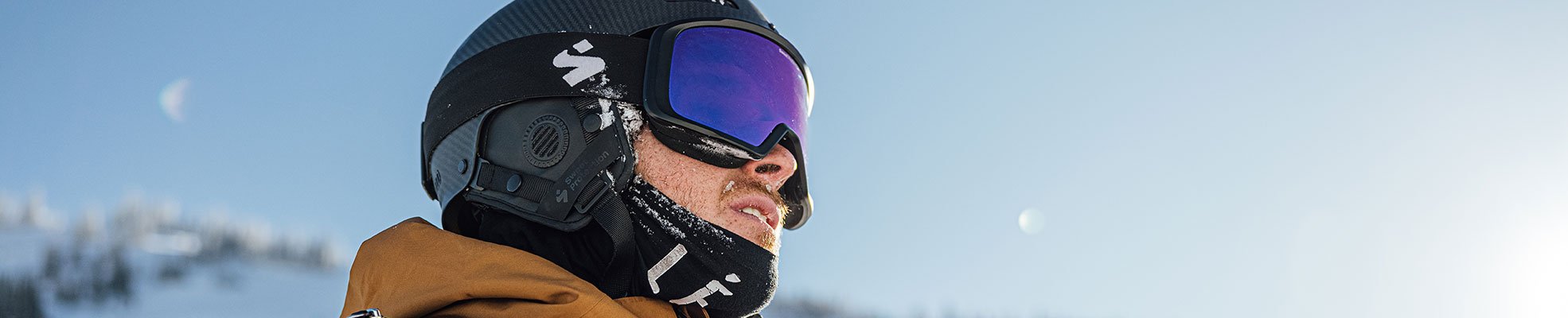 man wearing ski goggles