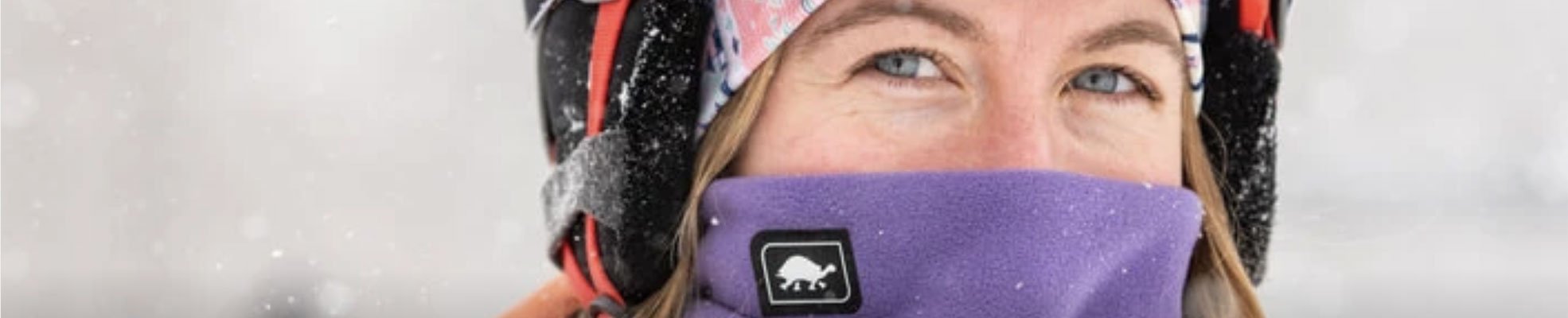 woman wearing neckwarmer