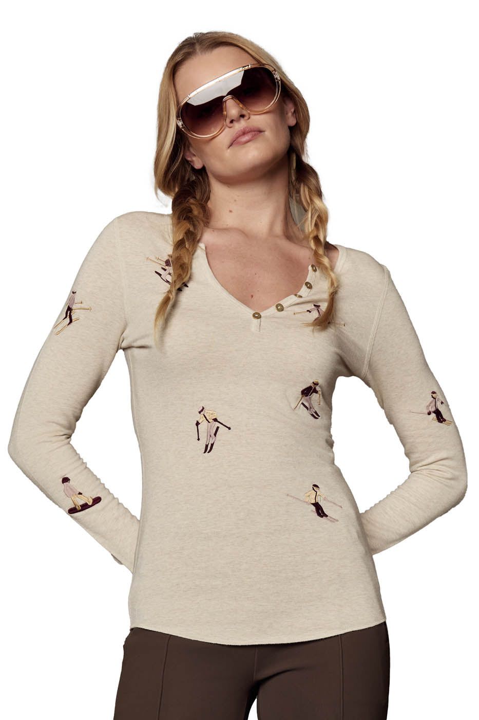 Alp-N-Rock *25W* Women's Slope II Henley Shirt Alp-N-Rock