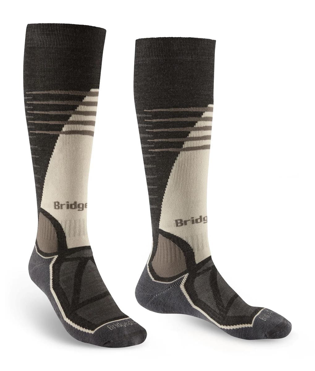 Bridgedale Ski Socks Men's Ski Midweight Merino Performance Over Calf