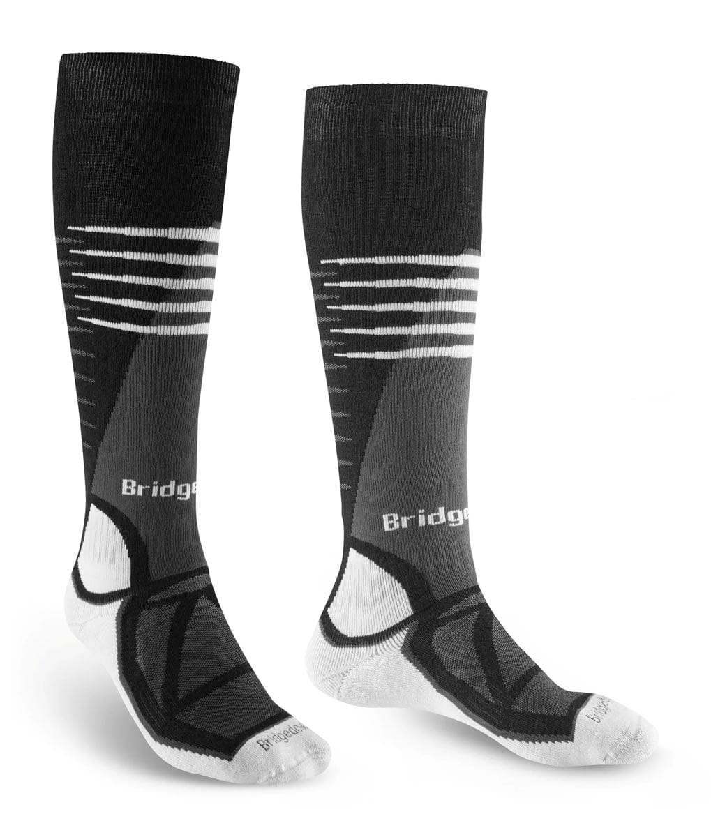 Bridgedale Ski Socks Men's Ski Midweight Merino Performance Over Calf