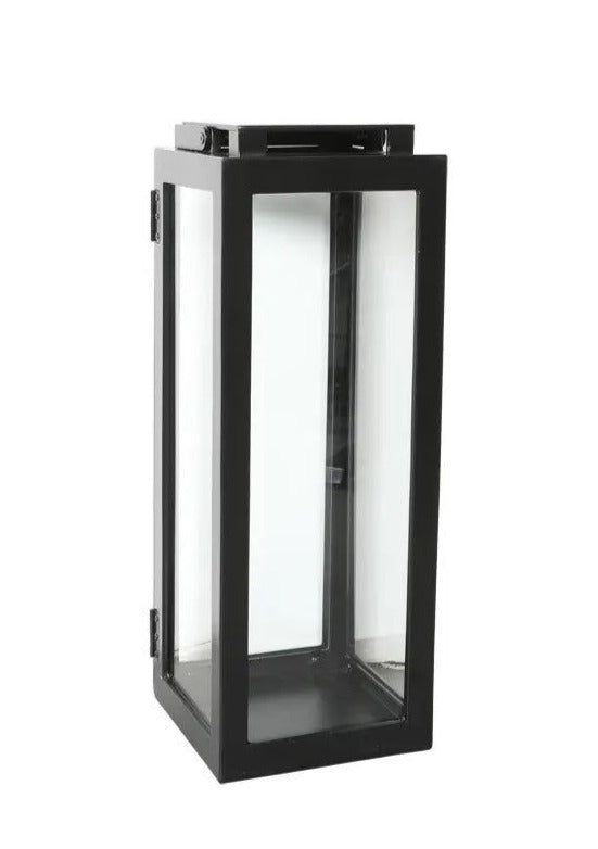 Cabana Coast FURNITURE - Accessories Cabana Coast *23S* Skye 7” Square Medium Lantern - Black