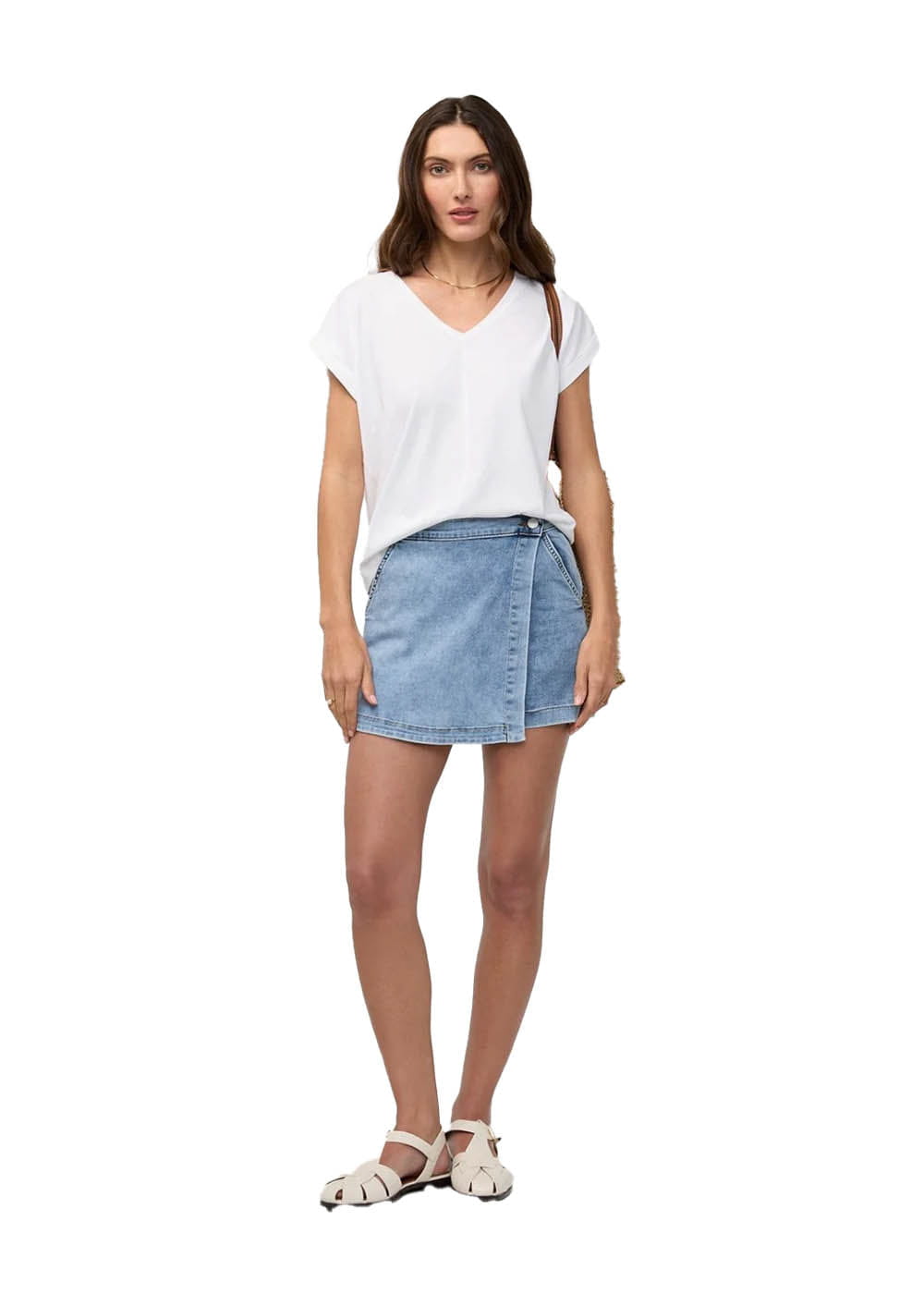 Women's Performance Denim Lite Wrap Skort DUER