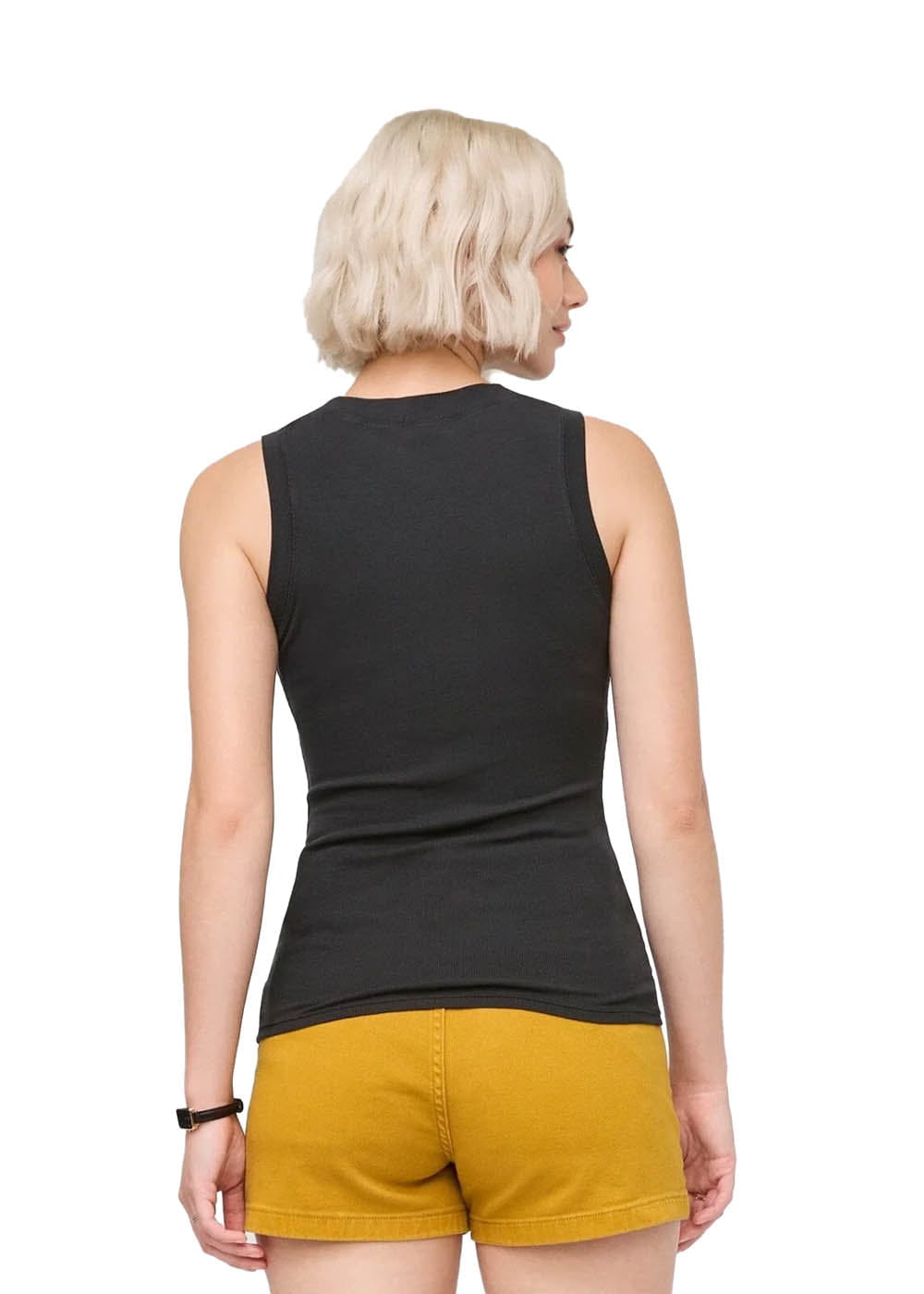 Women's Ribbed Pima High Neck Tank DUER