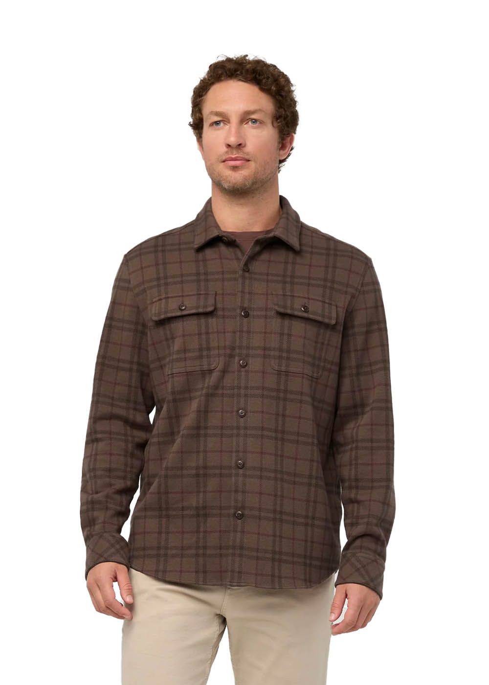 DUER Button Down Men's Performance Flannel Overshirt
