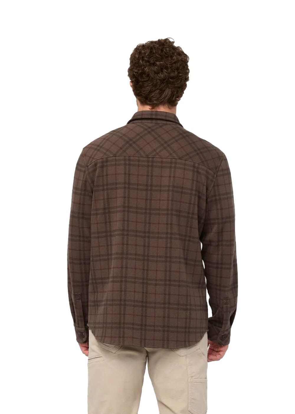 DUER Button Down Men's Performance Flannel Overshirt