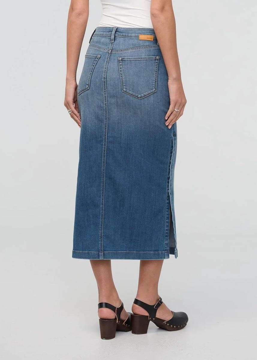 DUER Skirt Women's Performance Denim Slit Skirt