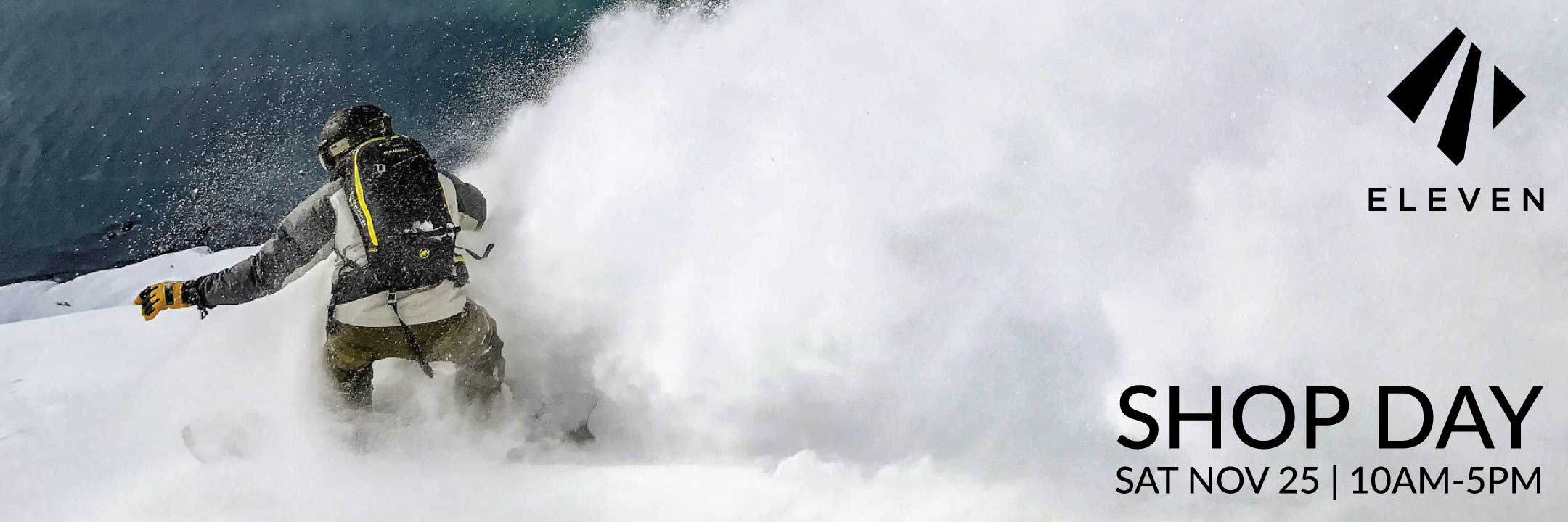 Snowboarder descending steeps in Alaska