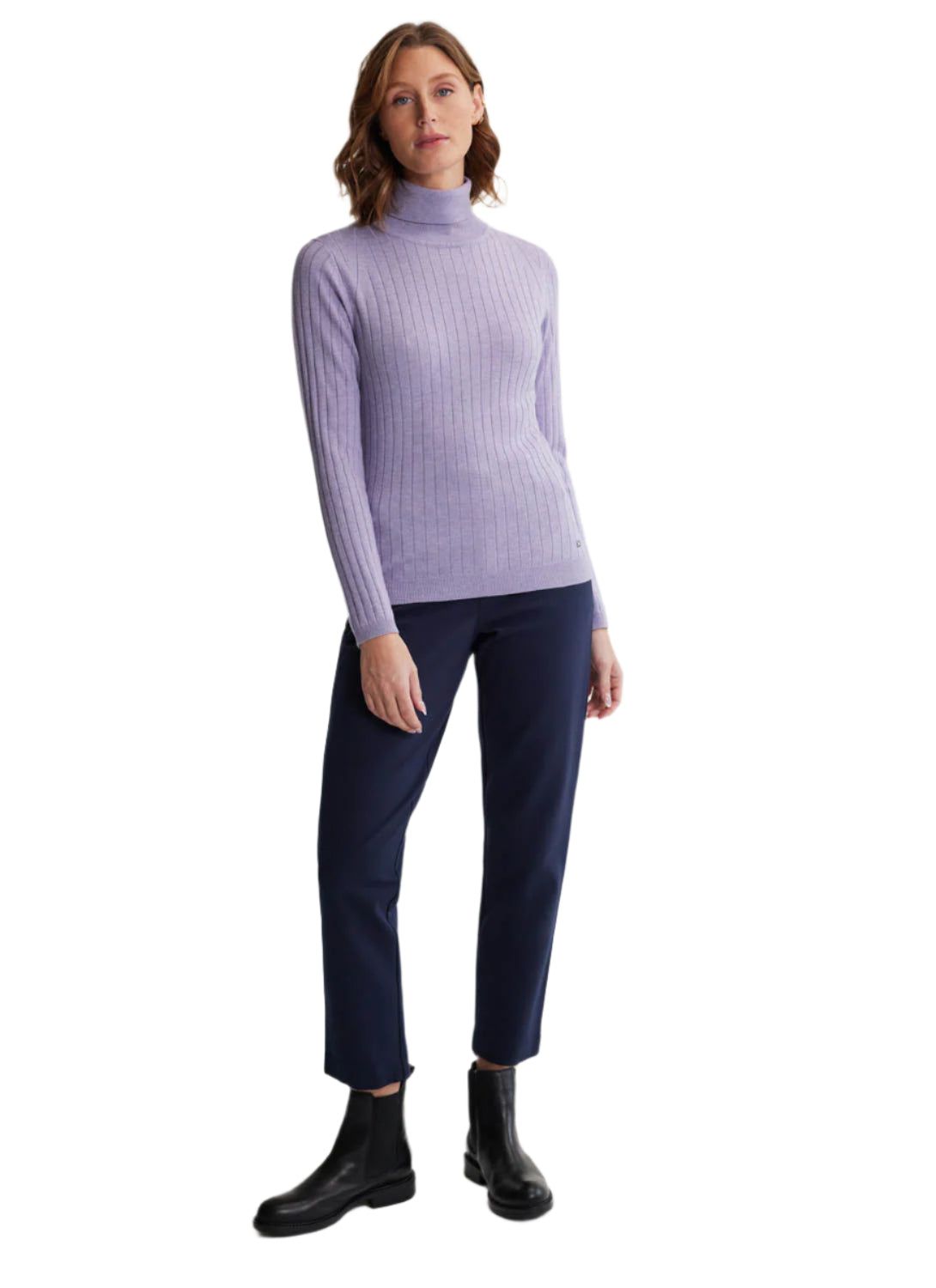 Women's Isla Light Turtle Neck Sweater FIG