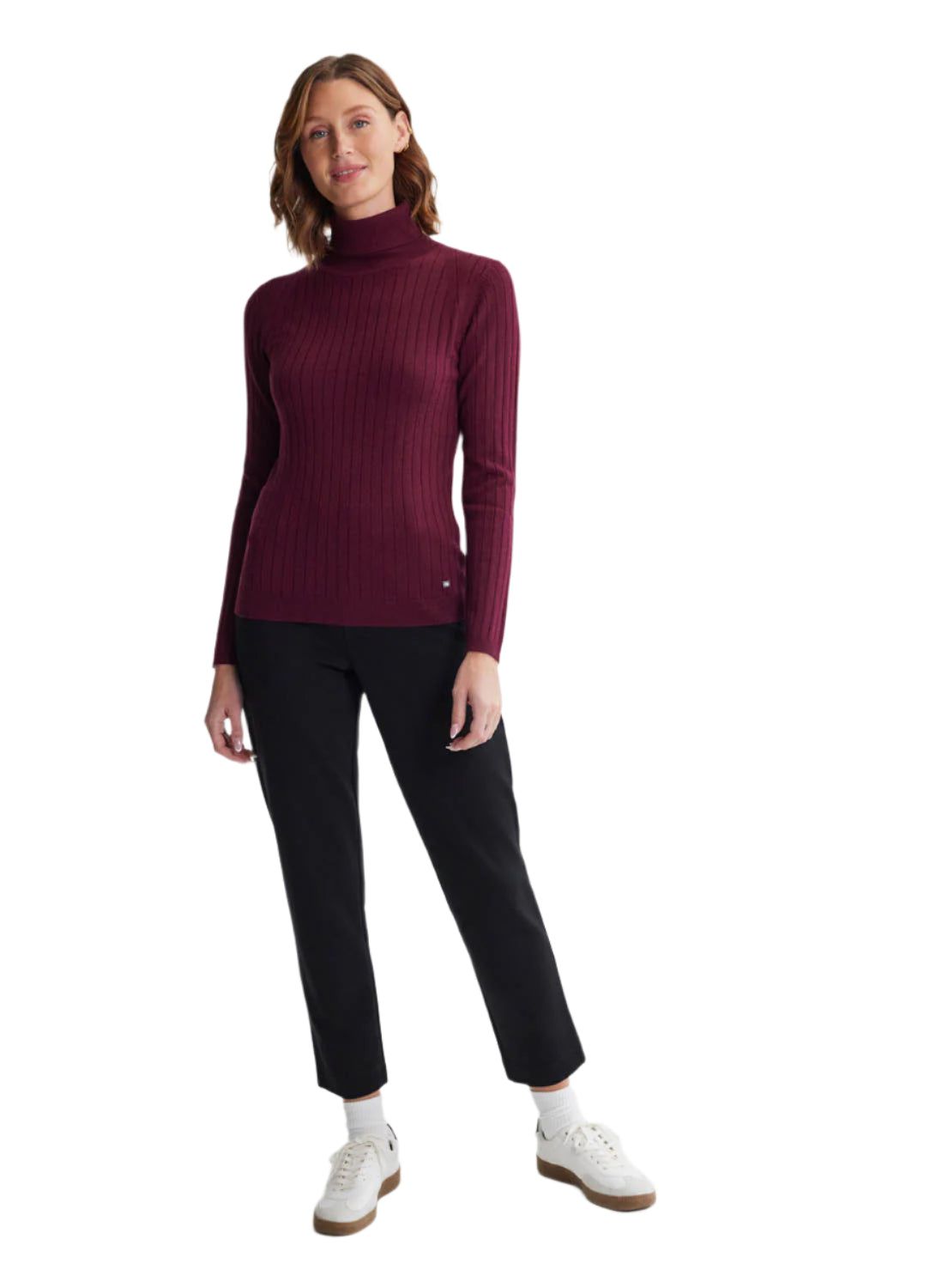 Women's Isla Light Turtle Neck Sweater FIG