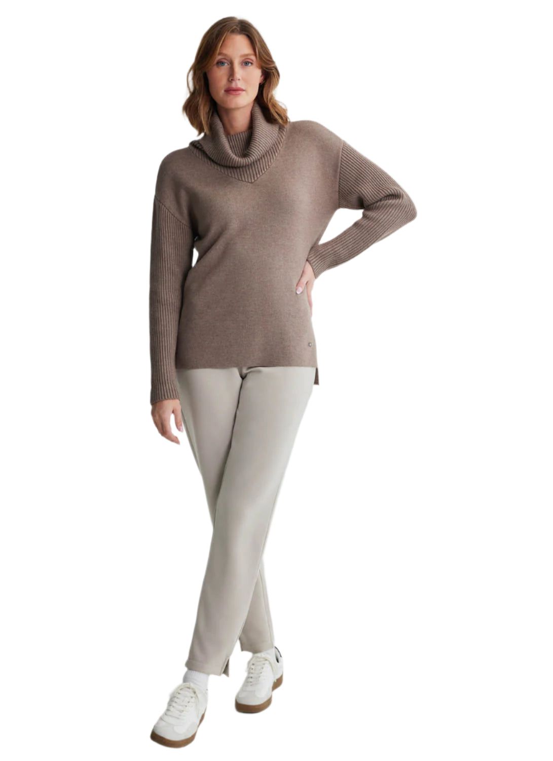 Women's Luna Turtle Neck Sweater FIG