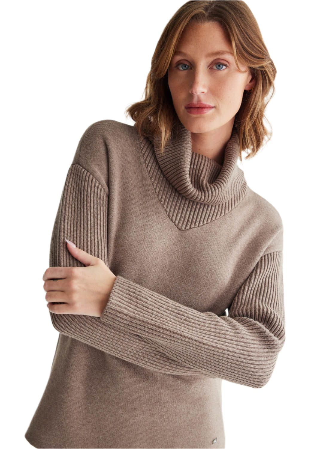 Women's Luna Turtle Neck Sweater FIG