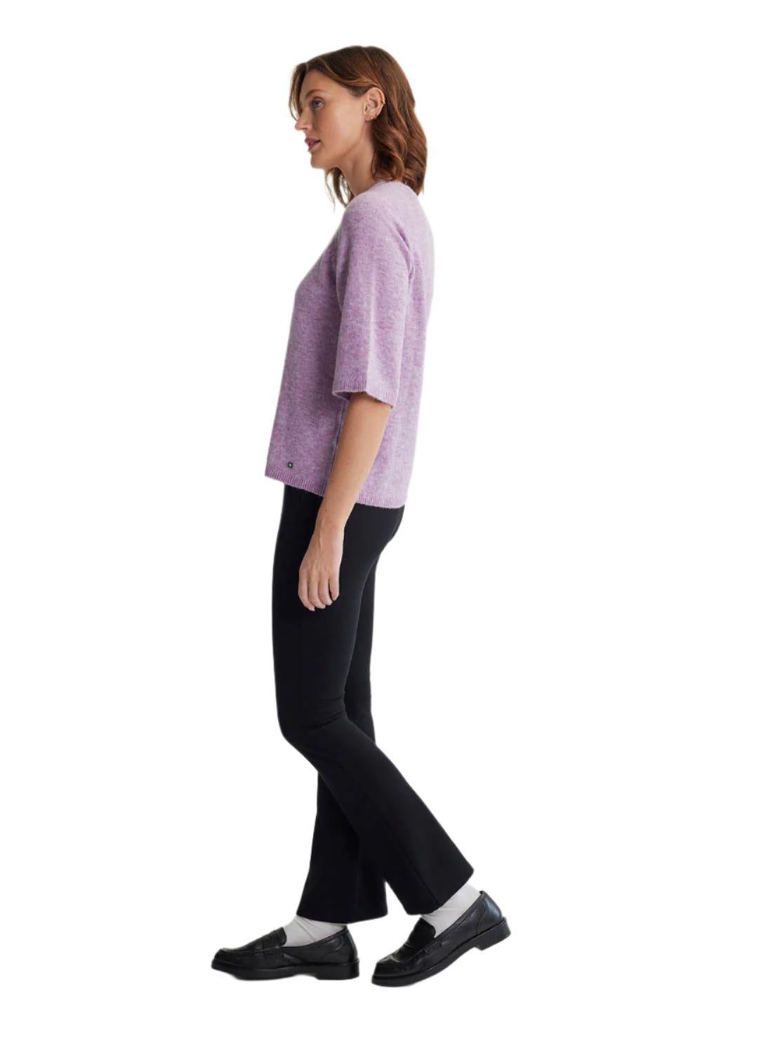 Women's Mira Short Sleeve Sweater FIG