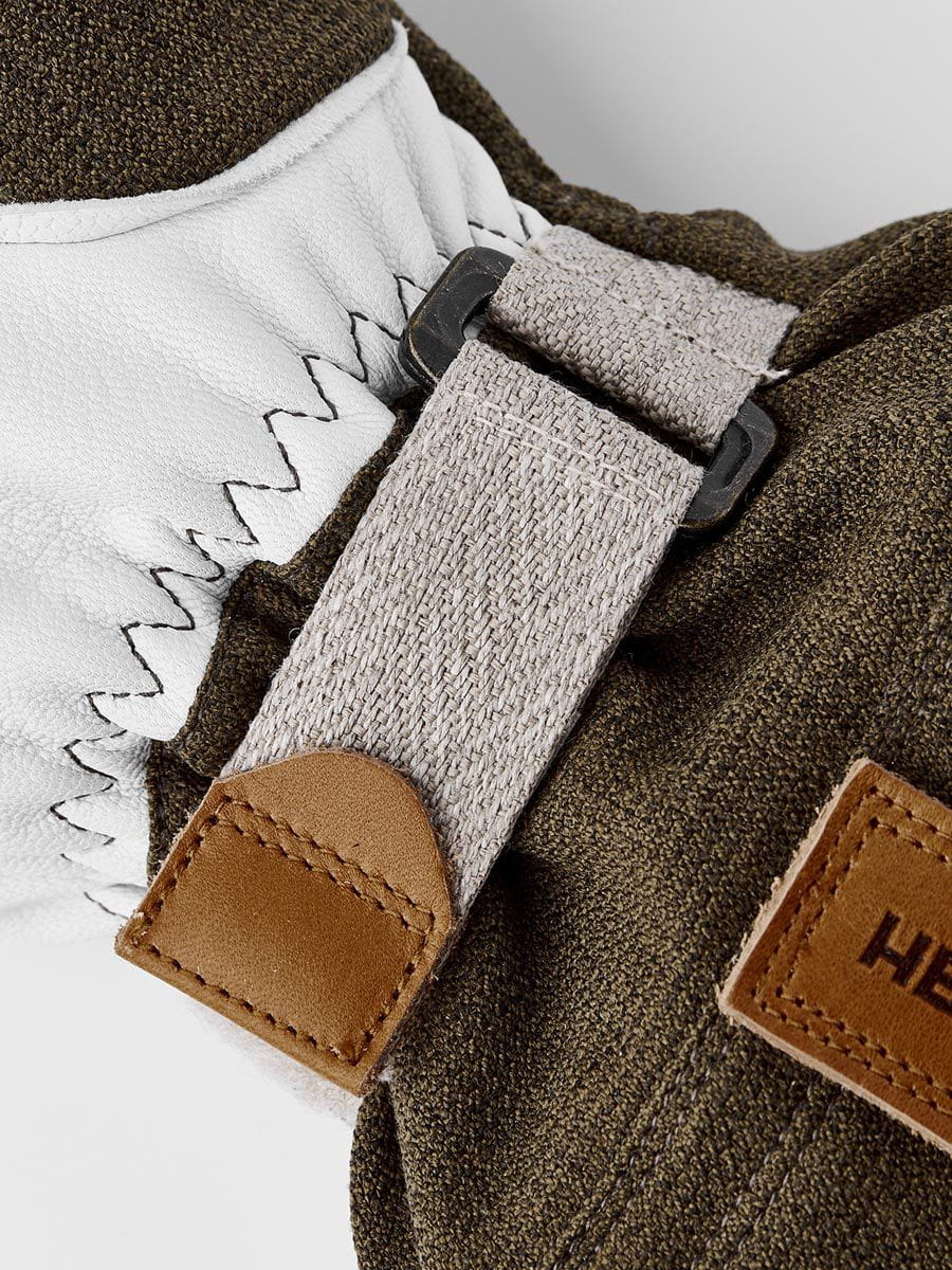 Men's Army Leather Patrol Gauntlet Mitt Hestra