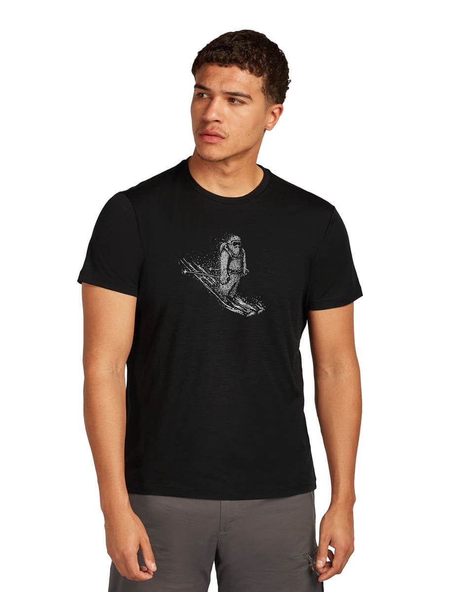 Men's Merino 150 Tech Lite Tee Skiing Yeti Icebreaker