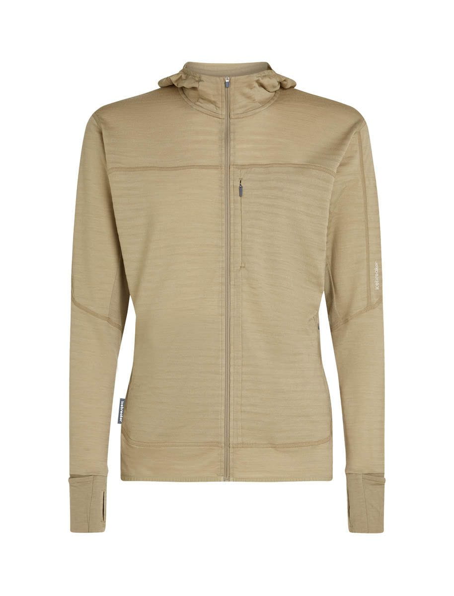 Icebreaker CLOTHING - Men - Apparel - Top Icebreaker *25W* Men Merino Blend 300 RealFleece Descender LS Zip Hoodie