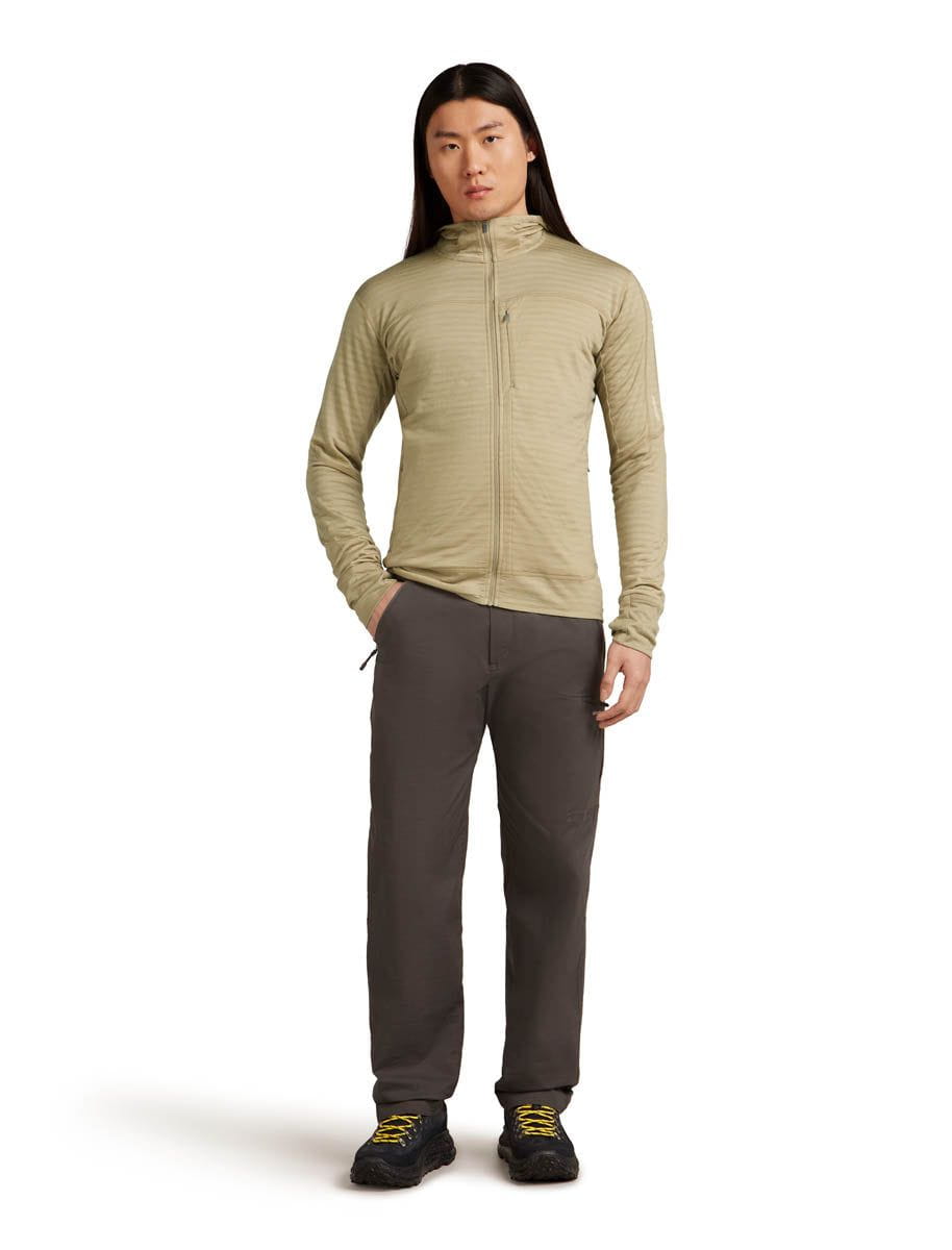 Icebreaker CLOTHING - Men - Apparel - Top Icebreaker *25W* Men Merino Blend 300 RealFleece Descender LS Zip Hoodie