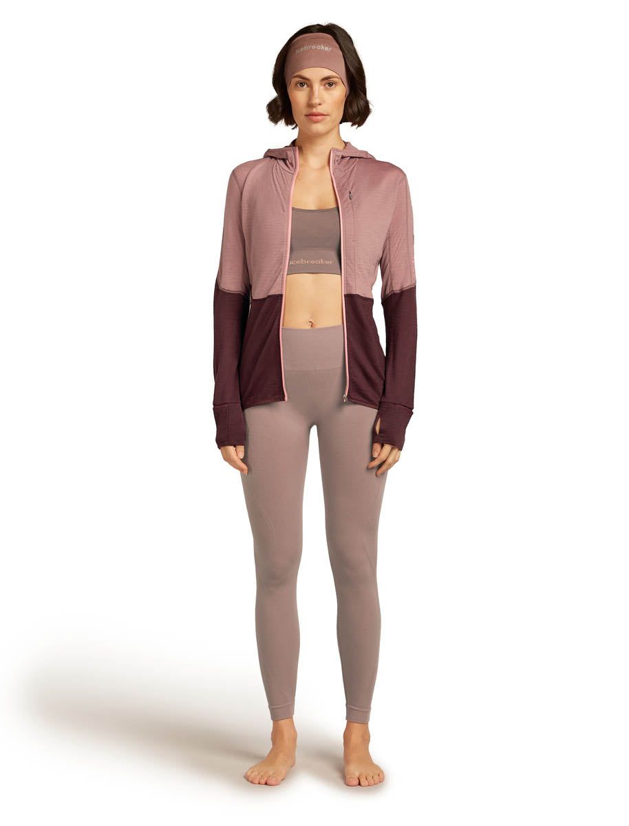 Icebreaker *25W* Women Merino Blend 200 RealFleece Descender LS Zip Hoodie Icebreaker