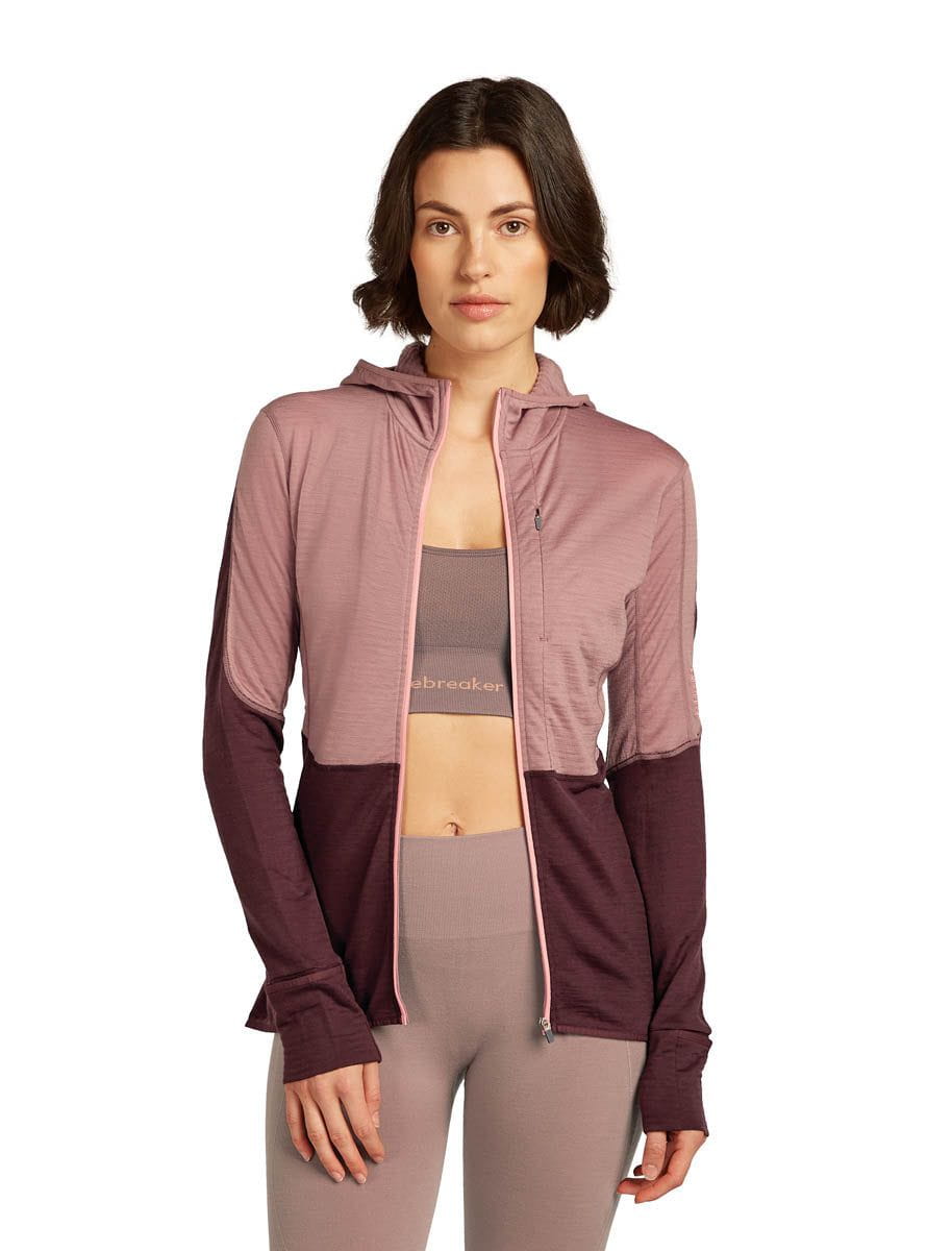 Icebreaker *25W* Women Merino Blend 200 RealFleece Descender LS Zip Hoodie Icebreaker