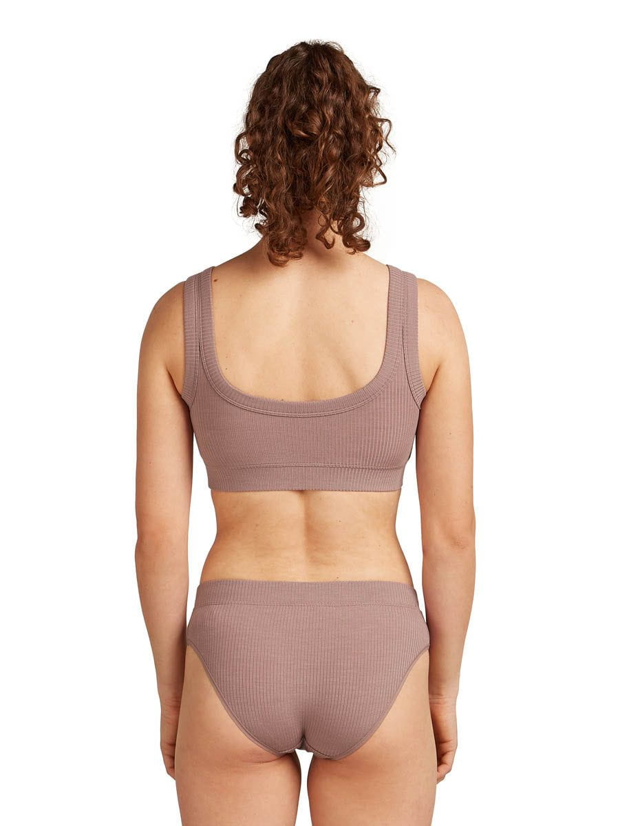 Icebreaker *25W* Women Merino Blend Rib Lotus Bra Icebreaker