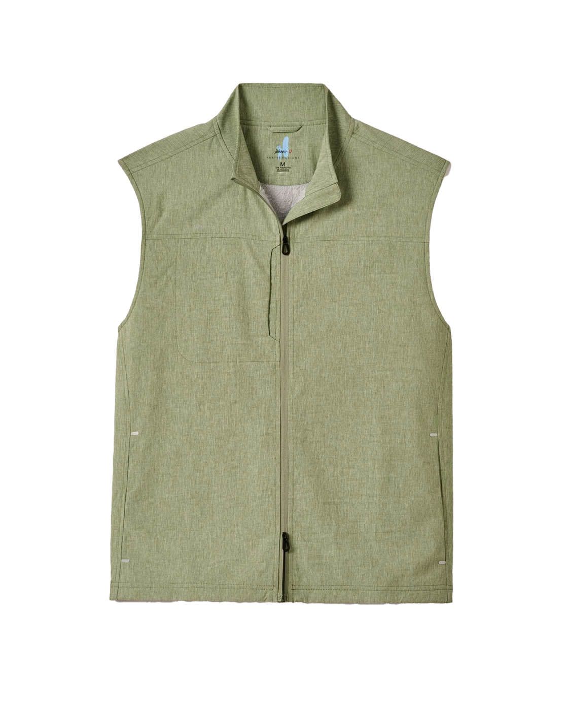 johnnie-O Vest Men's Big Sur Full-Zip Performance Vest with Primaloft®