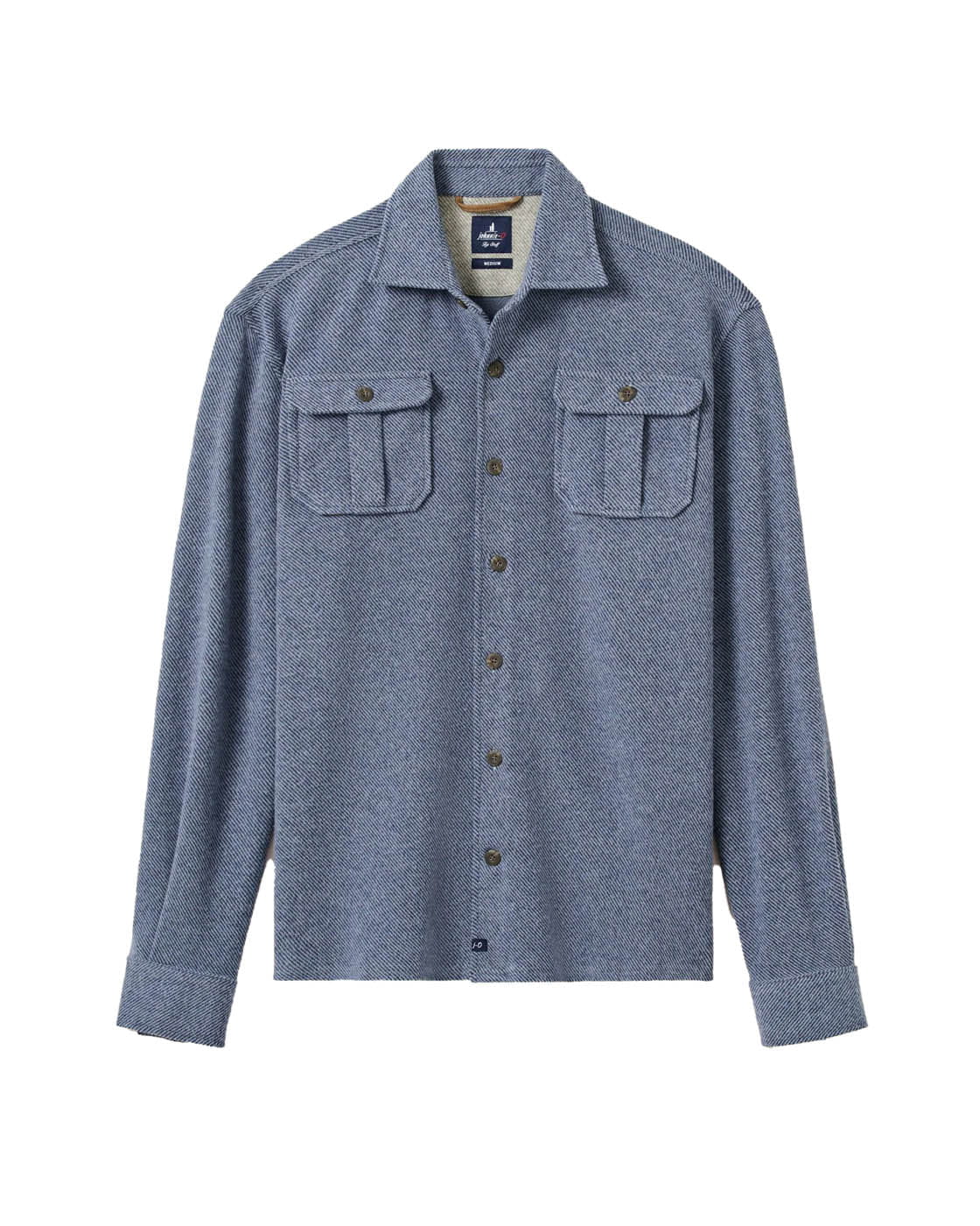 johnnie-O Button Down Men's Carl Stretch Knit Flannel Lodge Shirt