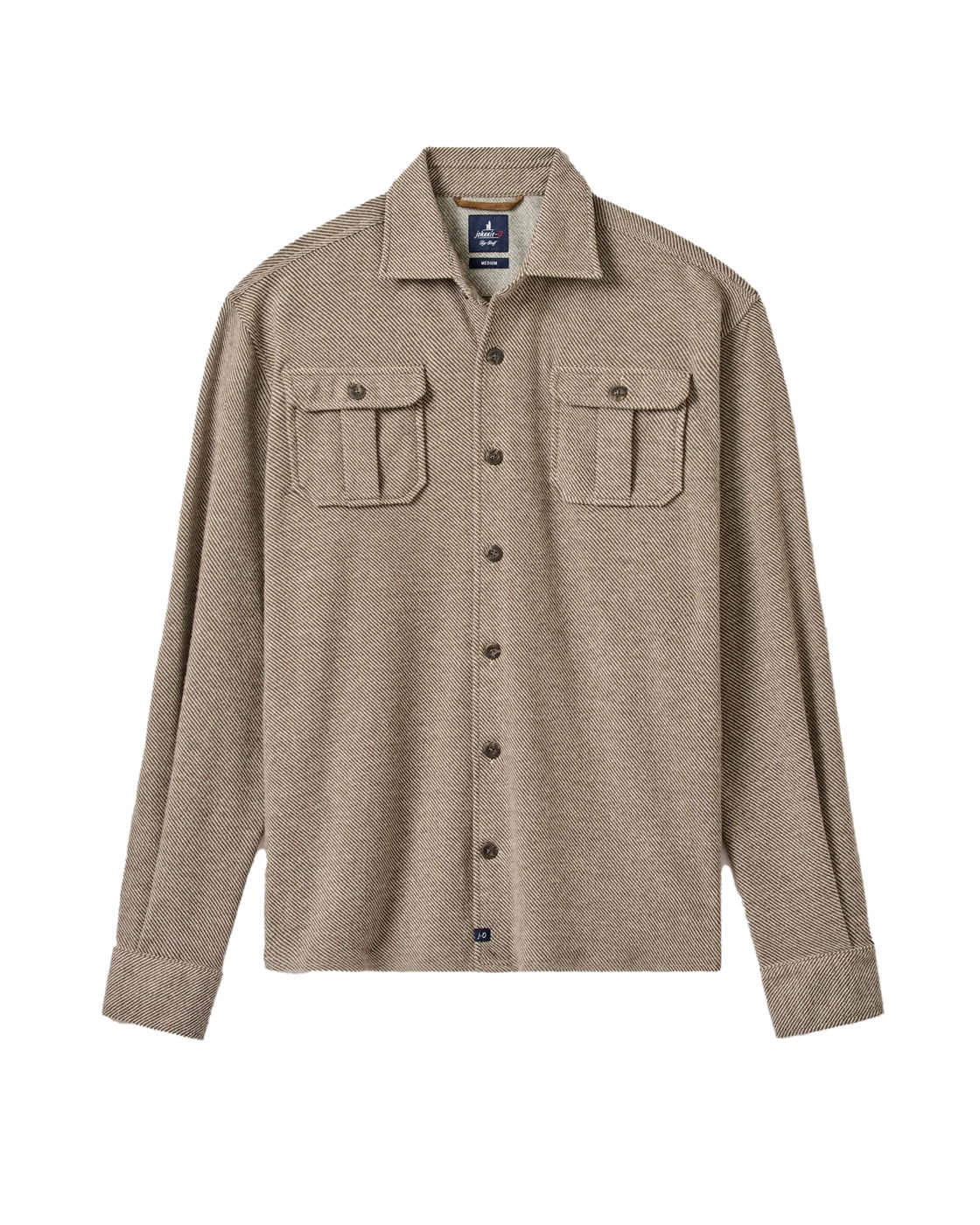 johnnie-O Button Down Men's Carl Stretch Knit Flannel Lodge Shirt