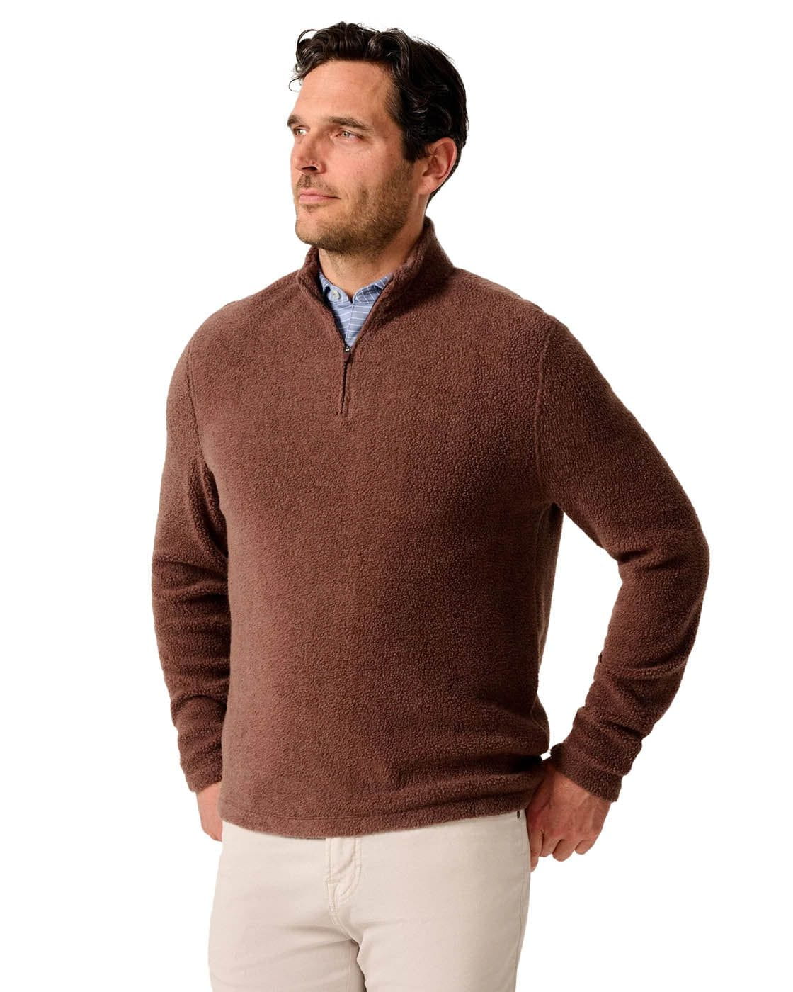 johnnie-O Fleece Pullover Men's Dion Sherpa 1/4 Zip Pullover