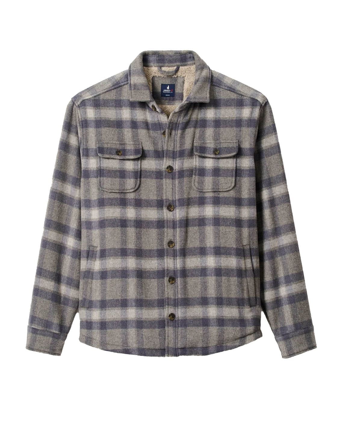 johnnie-O Shacket Men's Hassler Cashmere Blend Sherpa-Lined Shacket