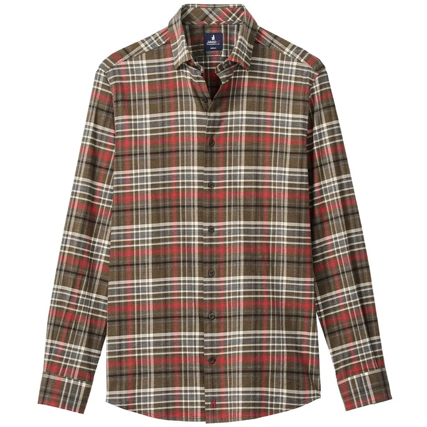 johnnie-O Button Down Men's Langston Long Sleeve Flannel Shirt