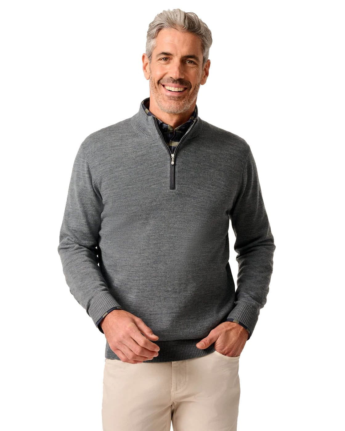 johnnie-O Pullover Men's Raynor Merino 1/4 Zip Sweater