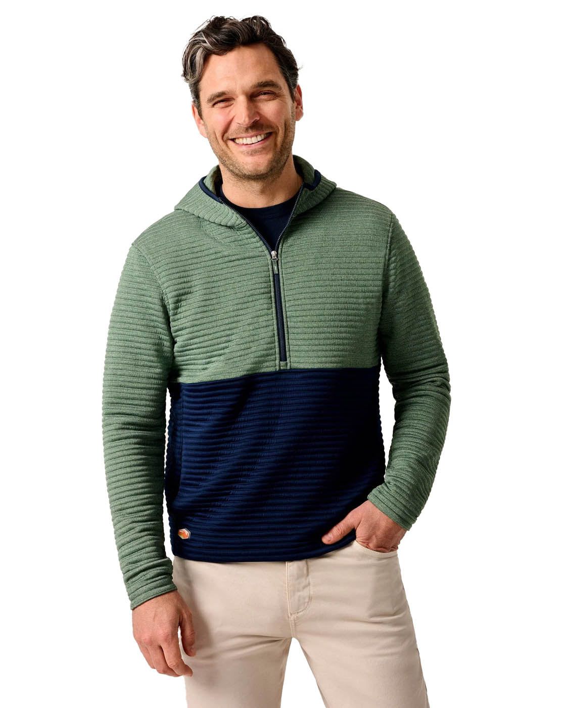 johnnie-O Pullover Men's Werner Hooded 1/2-Zip Performance Pullover