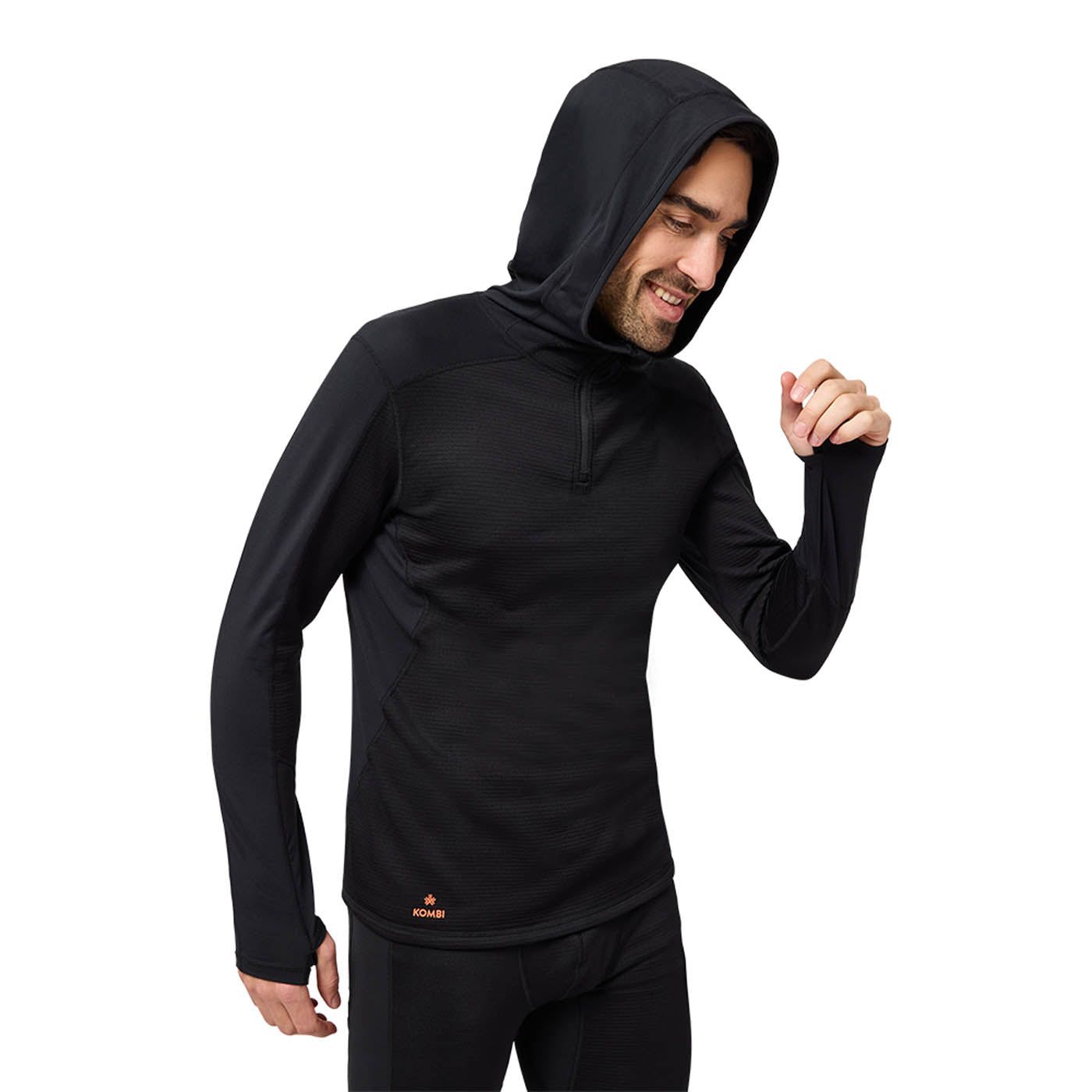 Kombi CLOTHING - Men - Baselayer - Top Kombi *25W* Redheat Pro Grid Hoodie Men