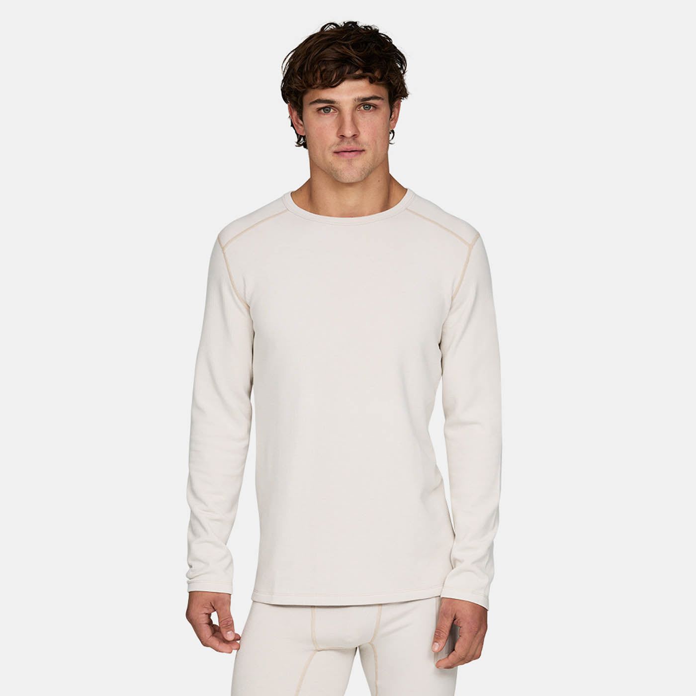 Le Bent *25W* Mens Heavyweight Antarctic Grid Fleece Crew LE BENT