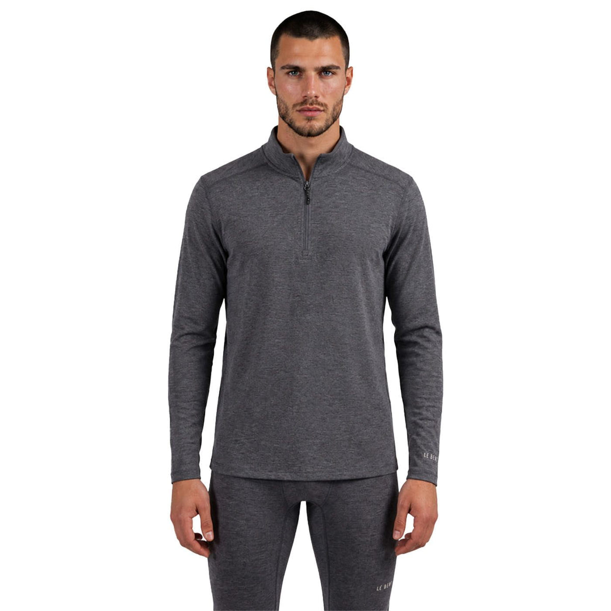 LE BENT CLOTHING - Men - Baselayer - Top Le Bent *26W* Mens Heavyweight Grid Fleece 1/4 Zip
