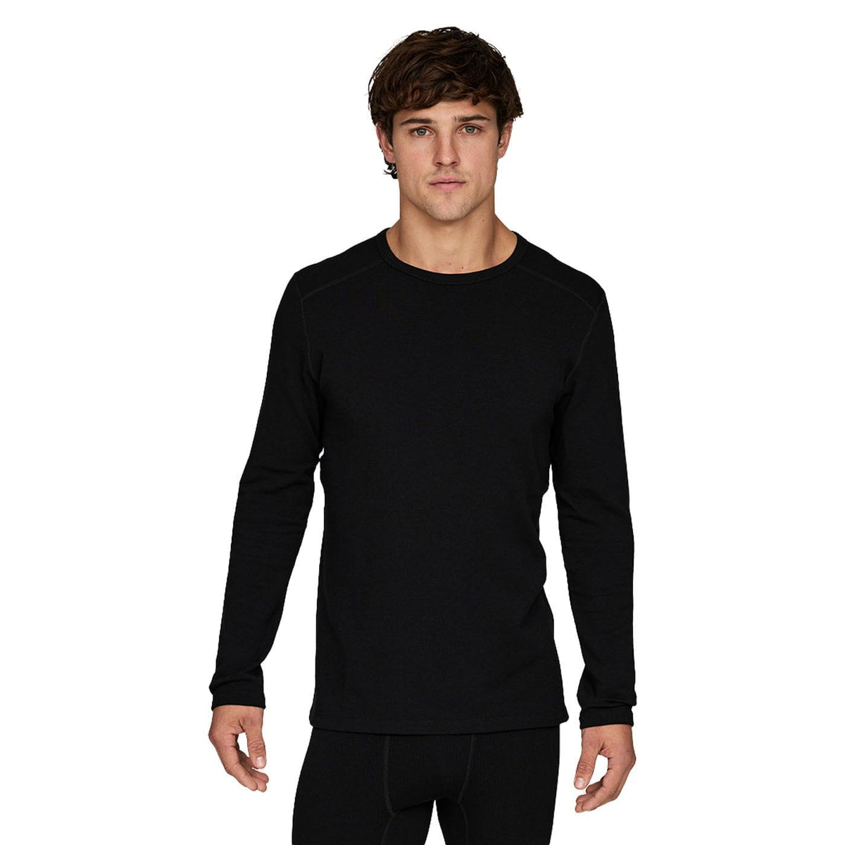 LE BENT CLOTHING - Men - Baselayer - Top Le Bent *26W* Mens Heavyweight Grid Fleece Crew