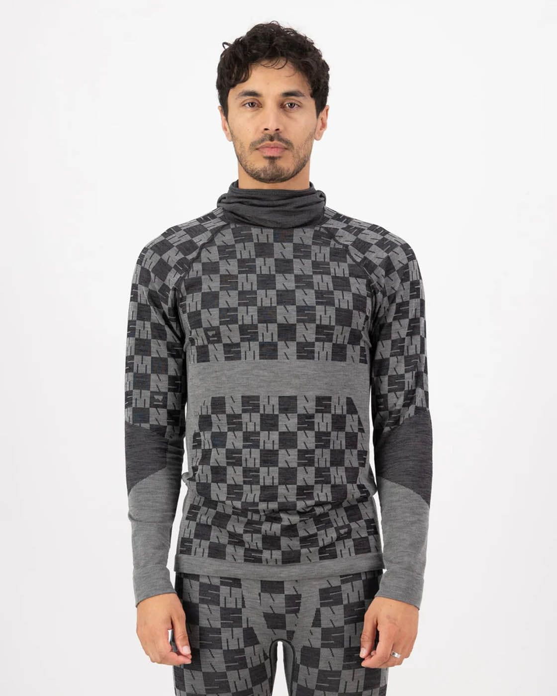 Mons Royale CLOTHING - Men - Baselayer - Top Mons Royale *25W* M's Ascender Merino Seamless Hooded LS
