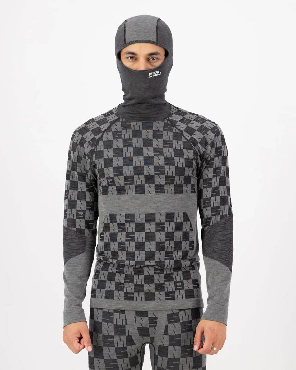 Mons Royale CLOTHING - Men - Baselayer - Top Mons Royale *25W* M's Ascender Merino Seamless Hooded LS