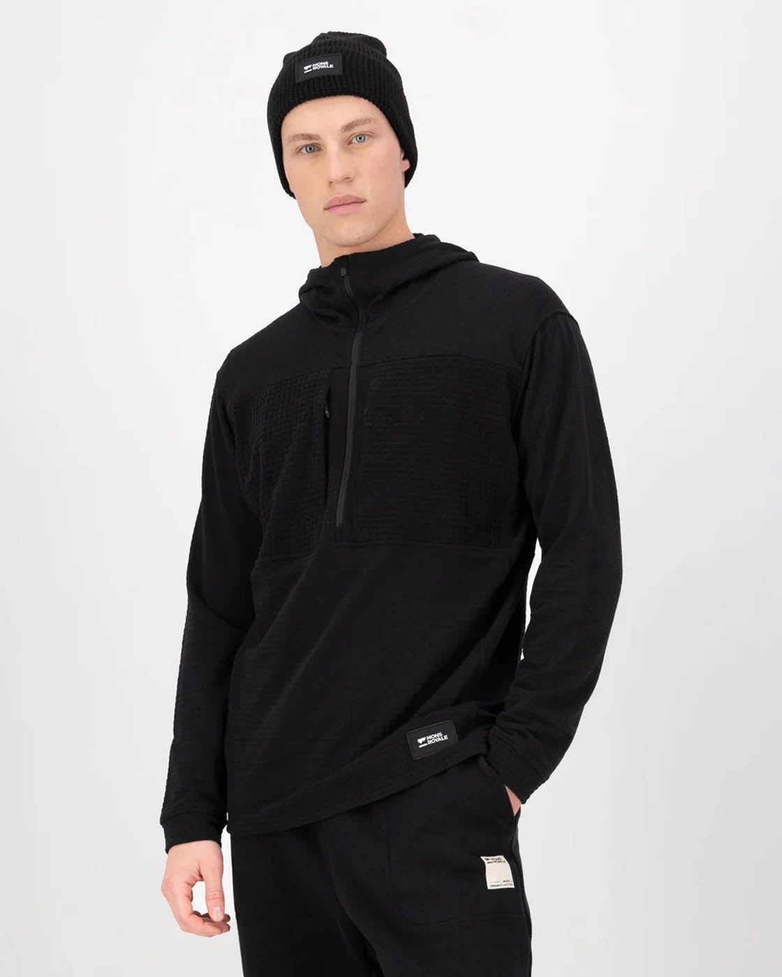 Mons Royale CLOTHING - Men - Apparel - Top Mons Royale *25W* M's Offgrid Merino Fleece 1/2 Zip Long Sleeve