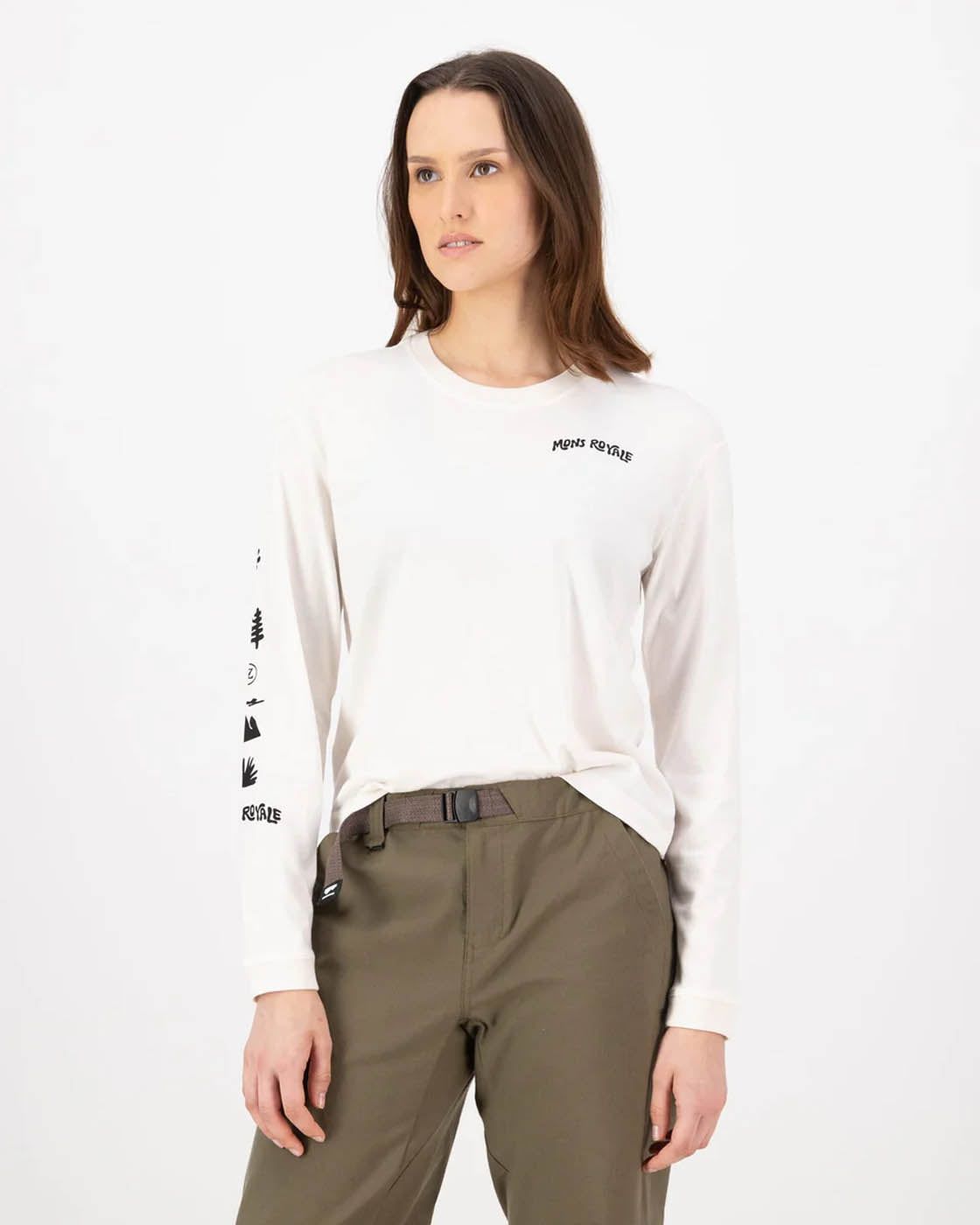 Mons Royale CLOTHING - Women - Apparel - Top Mons Royale *25W* W's Yonder Merino Organic Cotton LS