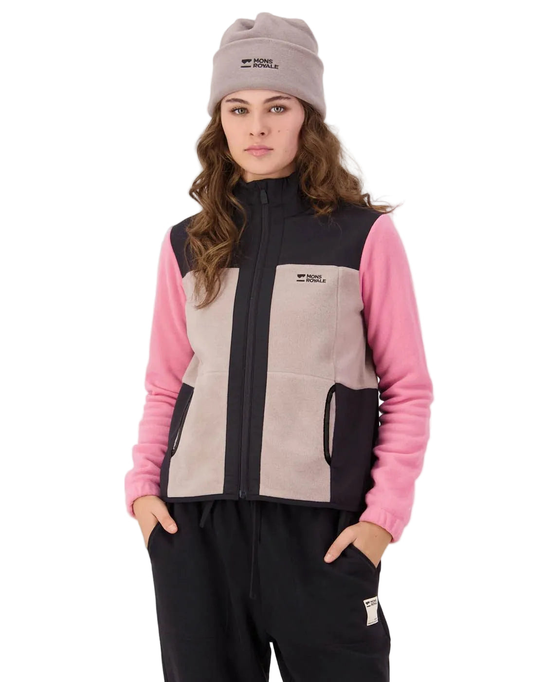 Mons Royale Full Zip Fleece Women's Pileup Wool Fleece Jacket