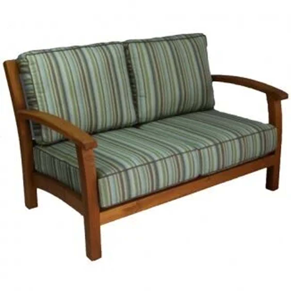 Muskoka Teak Sofa Deep Seat Loveseat - Any Fabric