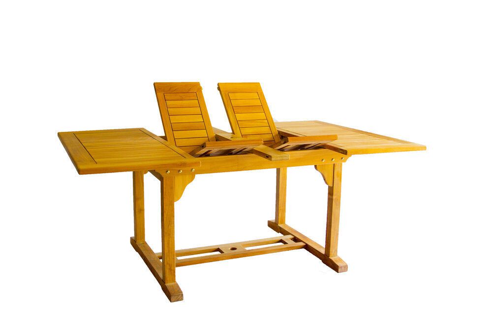 Classic Dual Extension Square Table 1.2/1.8m Muskoka Teak