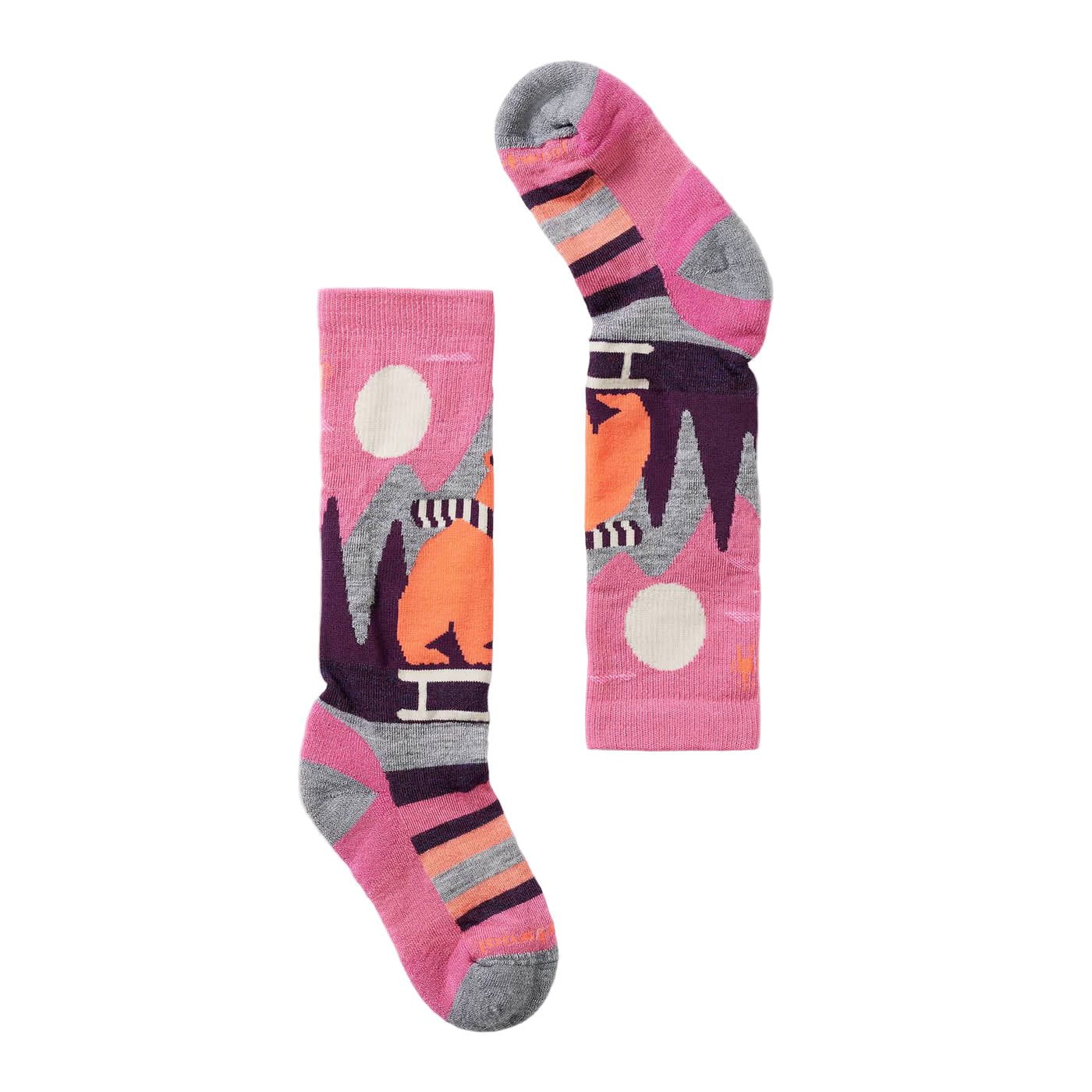 Kids' Ski Light Cushion Sleigh Bear OTC Socks Smartwool
