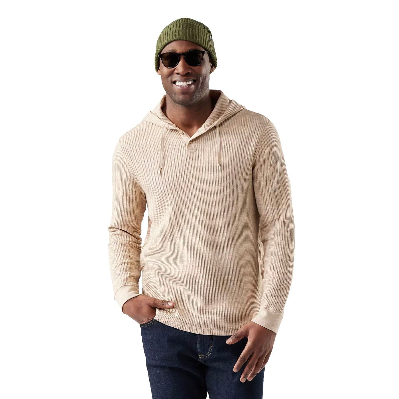 Men's Waffle Henley Hoodie Smartwool