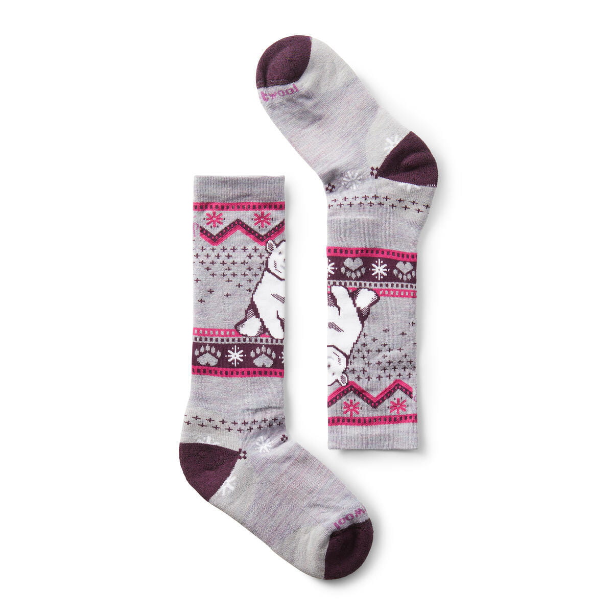 Smartwool CLOTHING - Socks Smartwool *26W* Kids' Wintersport Full Cushion Polar Bear OTC Socks