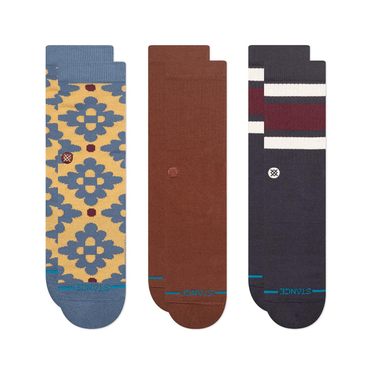Stance Socks Unisex Ceramic Crew Socks 3Pk