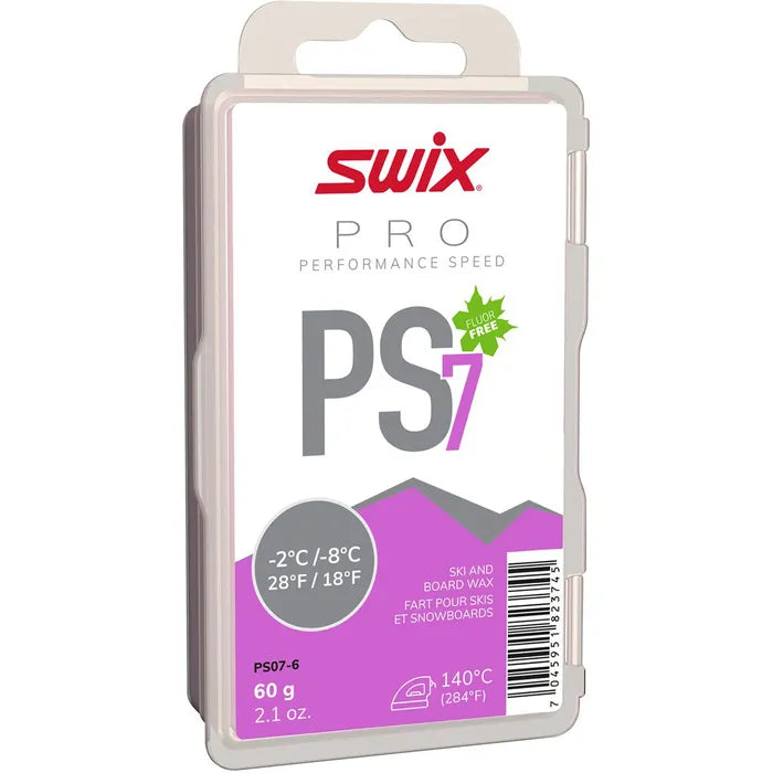 SWIX Wax PS07-6 PS7 Violet, -2 C/-8 C, 60g