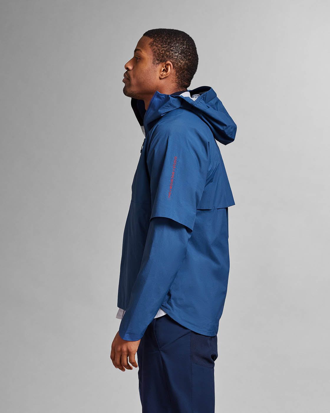 Men's Packable Windbreaker Anorak E-4 The Mountain Studio