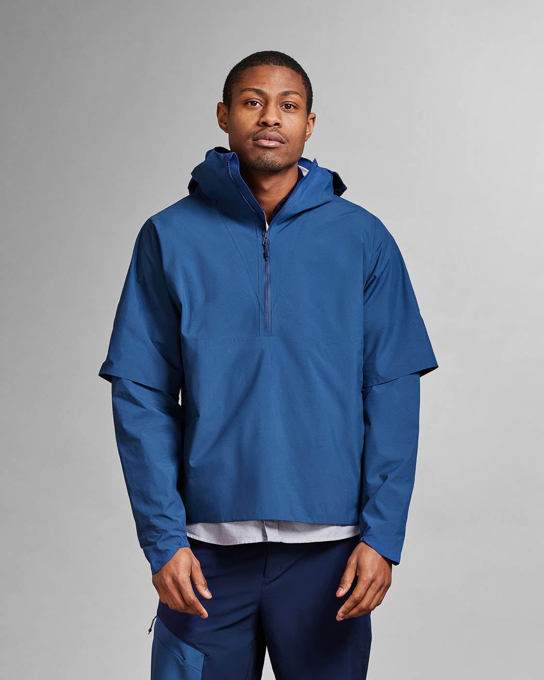 Men's Packable Windbreaker Anorak E-4 The Mountain Studio